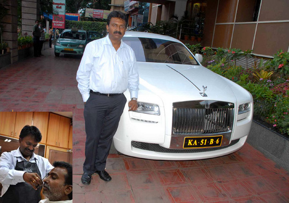 This indian barber owns over 100 luxury cars and travels in rolls royce